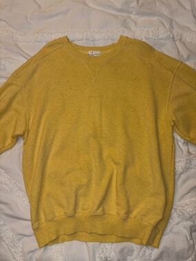aerie Sunflower Yellow Crewneck Sweatshirt